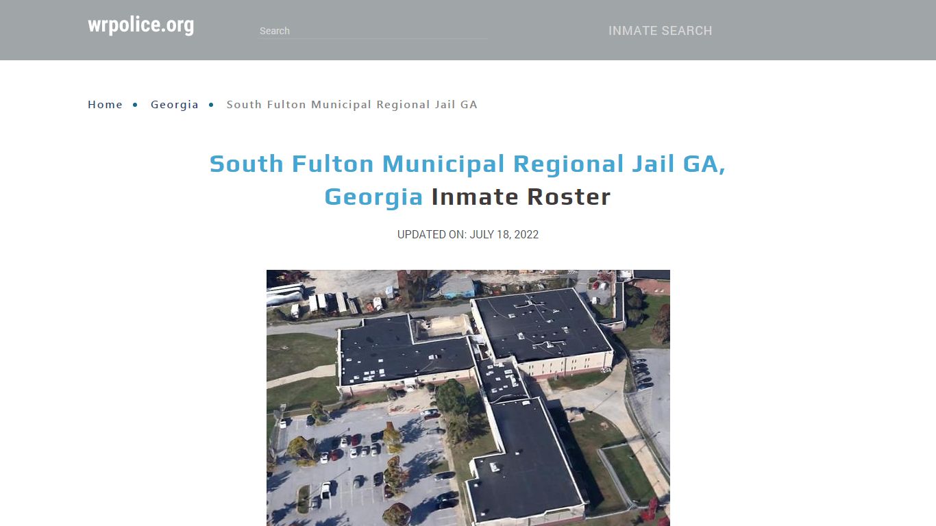 South Fulton Municipal Regional Jail GA, Georgia - Inmate ...